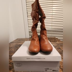 Size 10 Steve Madden Cognac Tall Boots